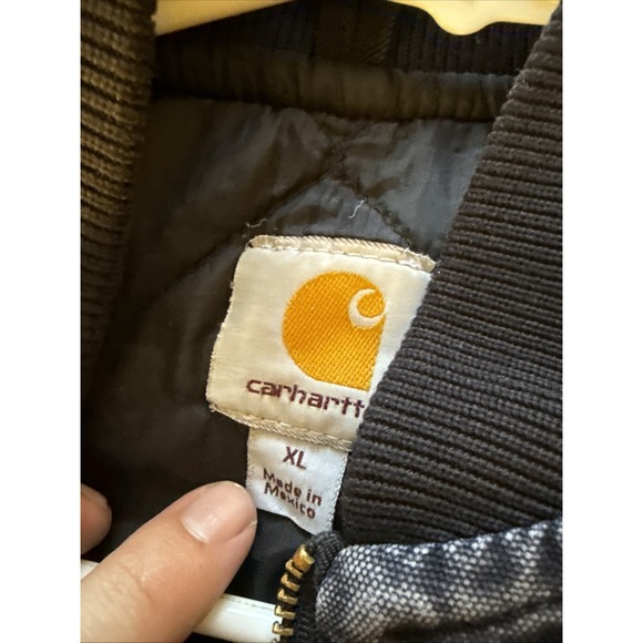 Vintage Y2K Carhartt V02 MDT Vest Mens XL Quilted Duck Canvas Workwear Blue USA - Picture 11 of 11